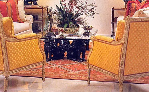 Custom upholstery and pillows