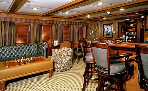Custom yacht upholstery, pillows and draperies