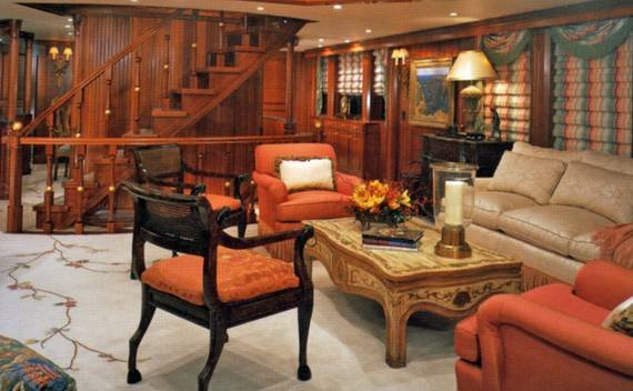 Custom yacht furniture and window treatments