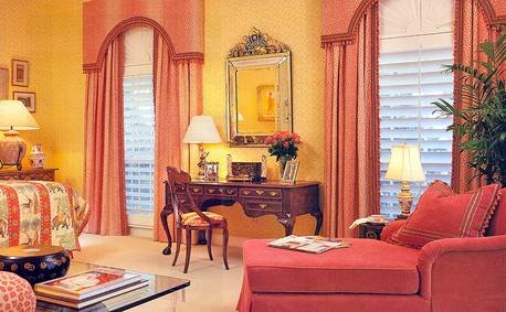 Custom draperies and top treatments