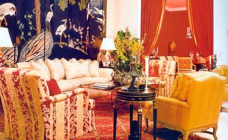 Custom draperies and pillows