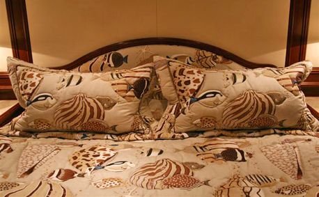 Custom bedspreads and pillows